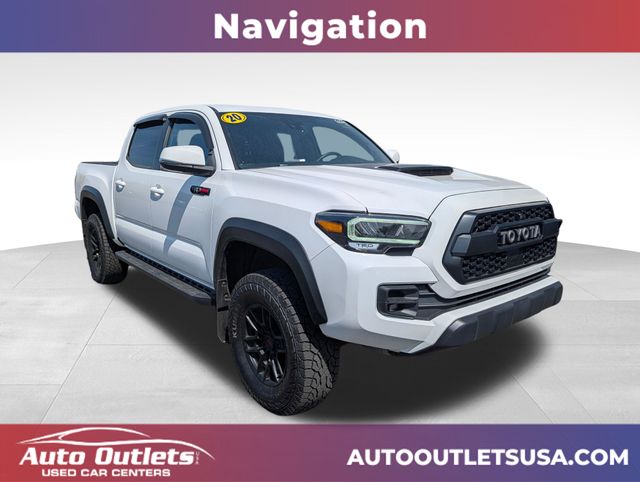 White 2020 Toyota Tacoma TRD Pro Double Cab 4WD Pickup Truck Four-Wheel Drive 6-Speed Automatic