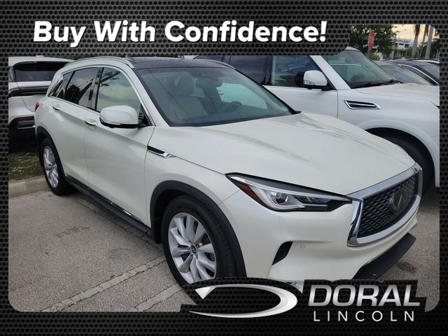 Majestic White 2019 INFINITI QX50 SUV / Crossover Front-Wheel Drive Continuously Variable Transmission