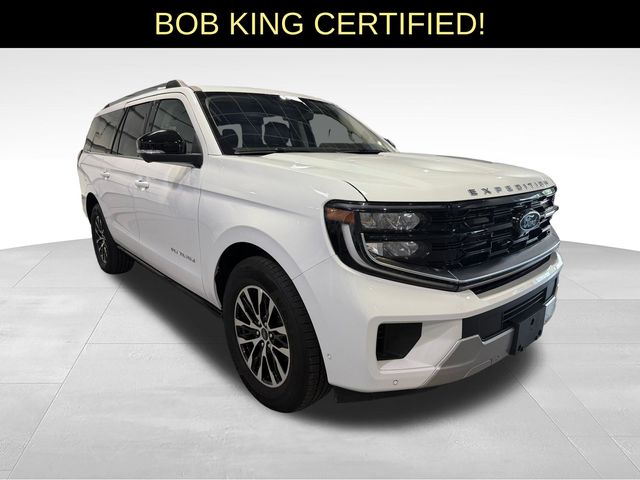 2025 Ford Expedition Max Platinum White at Bob King Buick GMC