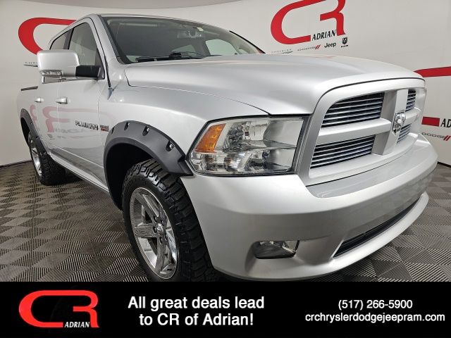 Bright Silver Metallic Clearcoat 2011 RAM 1500 Pickup Truck Four-Wheel Drive 5-Speed Automatic