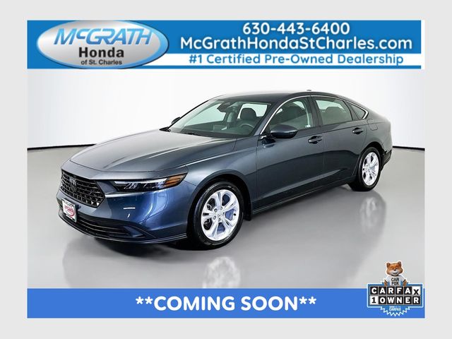 Meteorite Gray Metallic 2024 Honda Accord LX FWD Sedan Front-Wheel Drive Continuously Variable Transmission