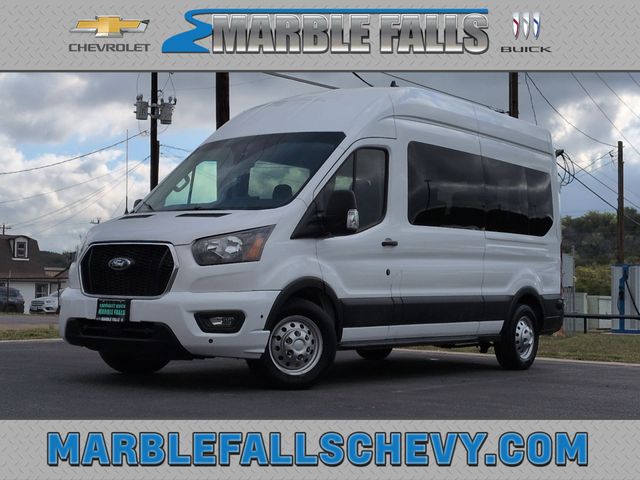 Oxford White 2024 Ford Transit Passenger 350 XLT High Roof LB AWD Van All-Wheel Drive