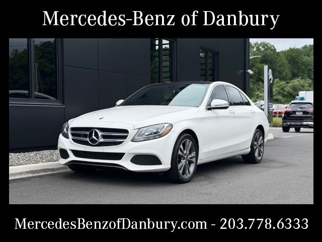Polar White 2018 Mercedes-Benz C-Class Sedan All-Wheel Drive 9-Speed Automatic