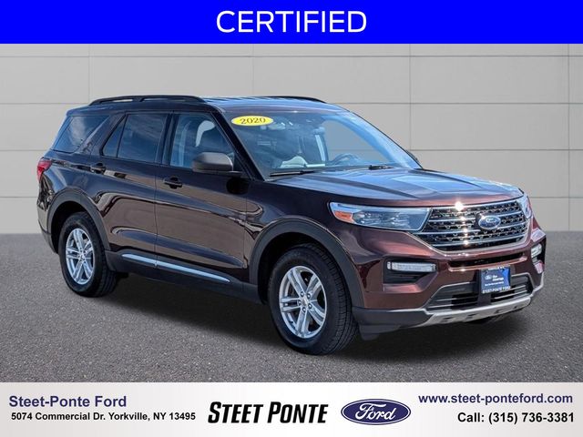 Red (Rich Copper Metallic Tinted Clearcoat) 2020 Ford Explorer XLT AWD SUV / Crossover All-Wheel Drive Automatic