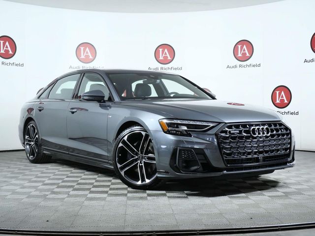 Gray 2026 Audi A8 L quattro 55 TFSI Sedan All-Wheel Drive 8-Speed Automatic