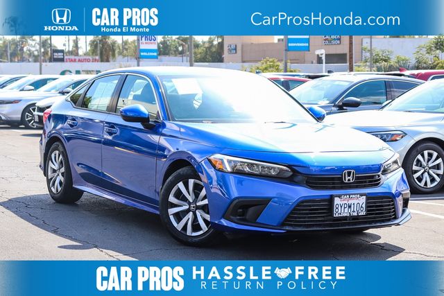 Aegean Blue Metallic 2022 Honda Civic Sedan Front-Wheel Drive Continuously Variable Transmission