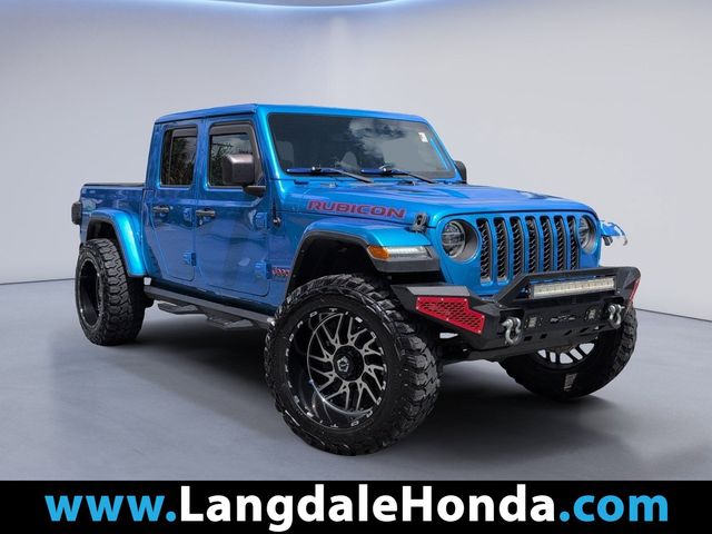 Hydro Blue Pearlcoat 2022 Jeep Gladiator Rubicon Crew Cab 4WD Pickup Truck Four-Wheel Drive 8-Speed Automatic