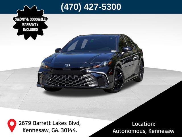 Midnight Black Metallic 2025 Toyota Camry SE FWD Sedan Front-Wheel Drive Continuously Variable Transmission