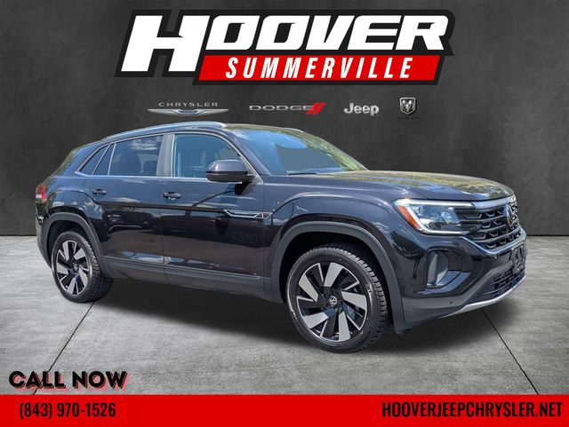 Deep Black Pearl 2024 Volkswagen Atlas Cross Sport SE 4Motion with Technology SUV / Crossover All-Wheel Drive 8-Speed Automatic