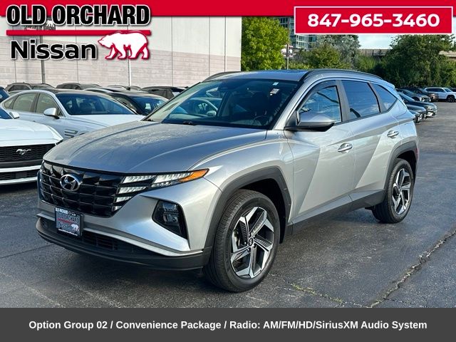 Shimmering Silver 2023 Hyundai Tucson SUV / Crossover All-Wheel Drive 8-Speed Automatic