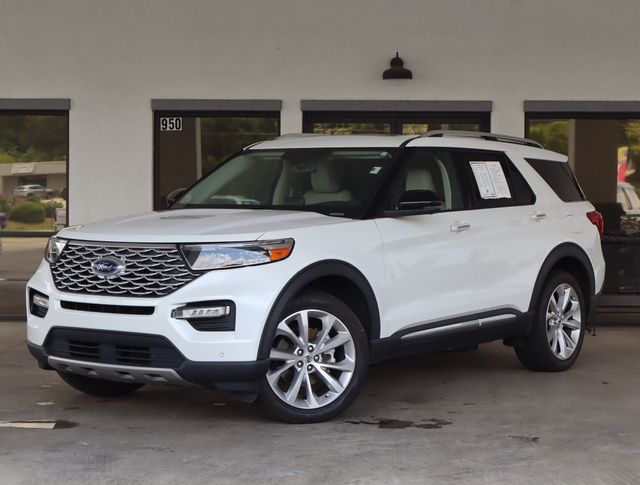 White Metallic 2022 Ford Explorer SUV / Crossover All-Wheel Drive Automatic