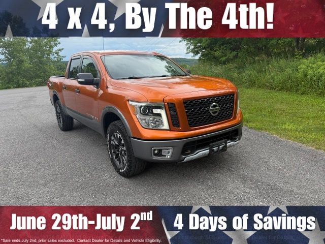 MOAB Sunset Metallic 2019 Nissan Titan Pickup Truck Four-Wheel Drive 7-Speed Automatic