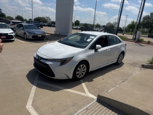 Ice Cap 2024 Toyota Corolla LE FWD Sedan Front-Wheel Drive Continuously Variable Transmission