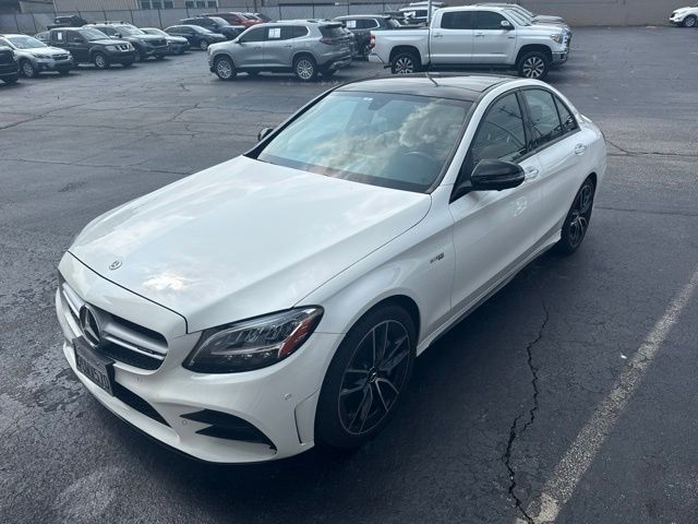 Polar White 2021 Mercedes-Benz C-Class Sedan All-Wheel Drive 9-Speed Automatic