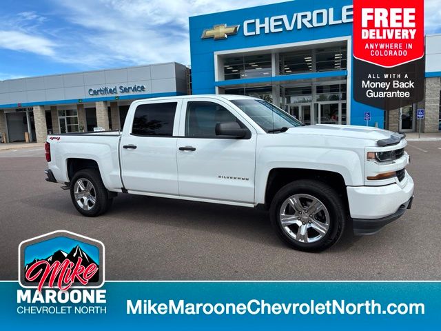 Summit White 2018 Chevrolet Silverado 1500 Pickup Truck Four-Wheel Drive 6-Speed Automatic Overdrive