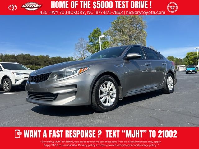 Titanium Silver 2016 Kia Optima LX Sedan Front-Wheel Drive 6-Speed Automatic