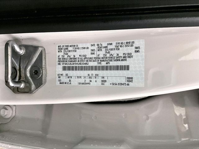 2017 Ford Escape Titanium White at John Sisson Motors