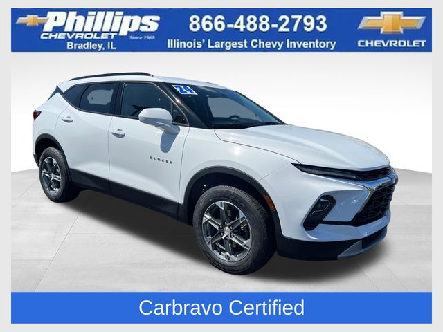 Summit White 2024 Chevrolet Blazer SUV / Crossover Front-Wheel Drive 9-Speed Automatic Overdrive
