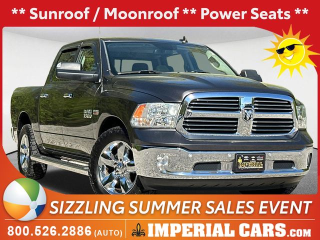 Gray (Granite Crystal Metallic Clearcoat) 2017 RAM 1500 Big Horn Crew Cab 4WD Pickup Truck Four-Wheel Drive 8-Speed Automatic