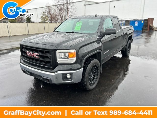 Black 2014 GMC Sierra 1500 SLE Double Cab 4WD Pickup Truck Four-Wheel Drive 6-Speed Automatic Overdrive