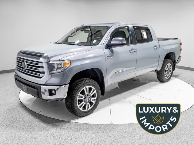 Cement Gray 2019 Toyota Tundra Limited CrewMax 5.7L 4WD Pickup Truck Four-Wheel Drive 6-Speed Automatic