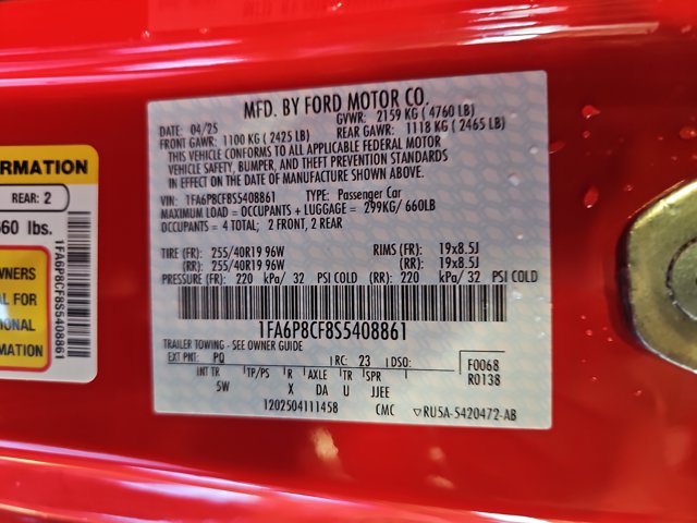 Used 2025 Red Ford GT Premium image 34