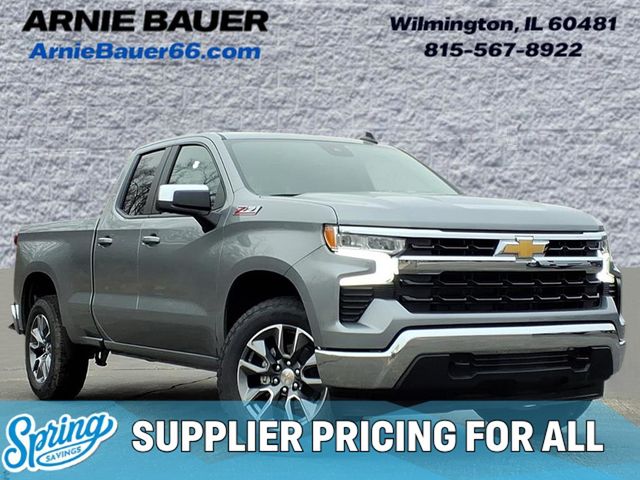 Sterling Gray Metallic 2026 Chevrolet Silverado 1500 LT Double Cab 4WD Pickup Truck Four-Wheel Drive Automatic