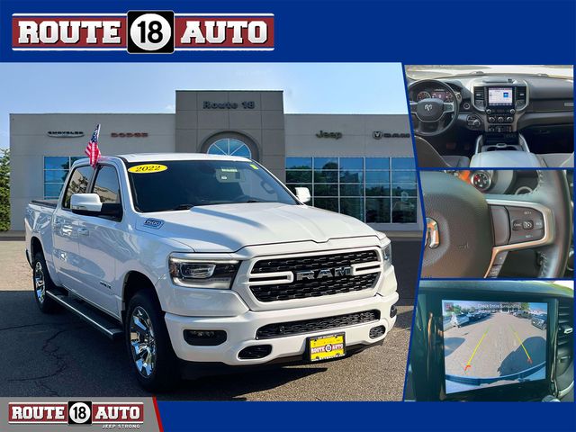 Bright White Clearcoat 2022 RAM 1500 Pickup Truck Four-Wheel Drive 8-Speed Automatic