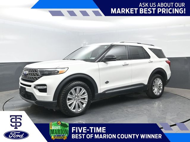 White Metallic 2023 Ford Explorer SUV / Crossover All-Wheel Drive Automatic