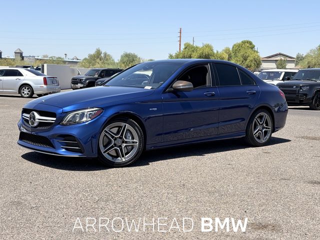 Brilliant Blue Metallic 2019 Mercedes-Benz C-Class Sedan All-Wheel Drive 9-Speed Automatic
