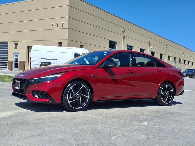 Ultimate Red 2023 Hyundai Elantra Sedan Front-Wheel Drive 7-Speed Dual Clutch