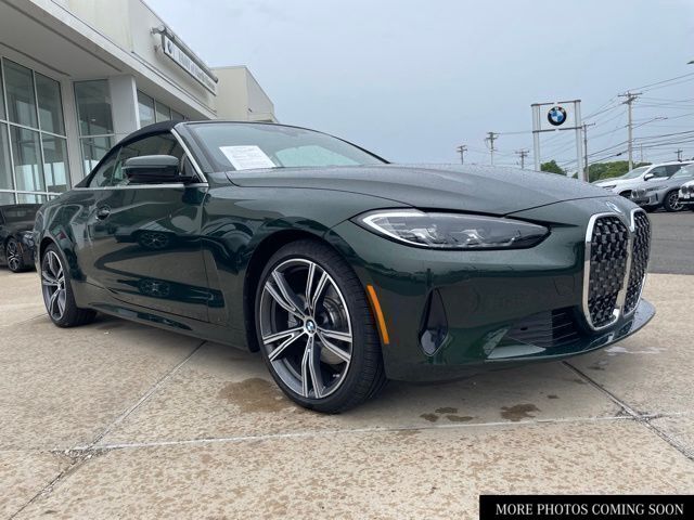 San Remo Green Metallic 2024 BMW 4 Series 430i Convertible xDrive Convertible All-Wheel Drive 8-Speed Automatic
