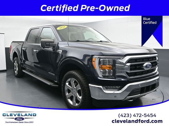 Antimatter Blue Metallic 2021 Ford F-150 Pickup Truck Four-Wheel Drive Automatic