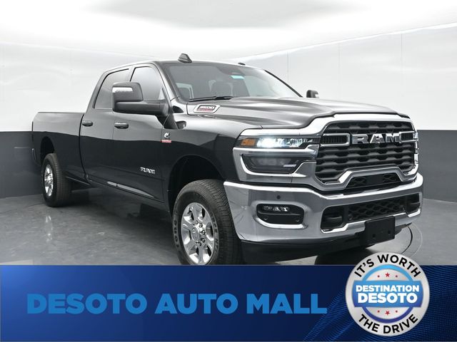 Diamond Black Crystal Pearlcoat 2025 RAM 3500 Big Horn Crew Cab LB 4WD Pickup Truck Four-Wheel Drive 8-Speed Automatic