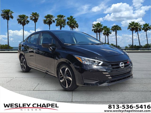 Super Black 2024 Nissan Versa SR FWD Sedan Front-Wheel Drive Continuously Variable Transmission