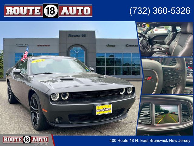 Gray (Granite Crystal Metallic Clearcoat) 2018 Dodge Challenger Coupe Rear-Wheel Drive 8-Speed Automatic