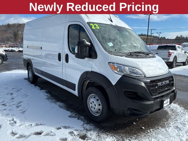 Bright White Clearcoat 2023 RAM ProMaster 2500 159 High Roof Cargo Van FWD Van Front-Wheel Drive 9-Speed Automatic