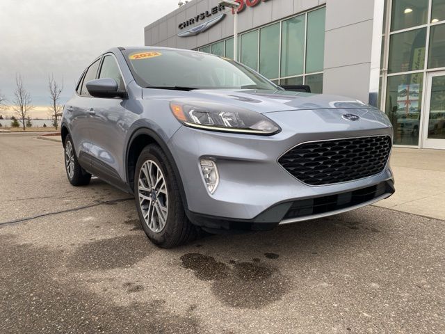 2022 Ford Escape SEL - Iced Blue Silver Metallic exterior view 3