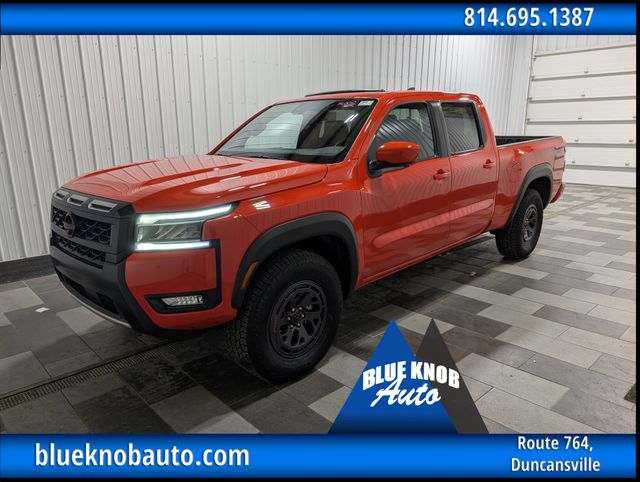 Afterburn Orange 2025 Nissan Frontier Pickup Truck Four-Wheel Drive 9-Speed Automatic Overdrive