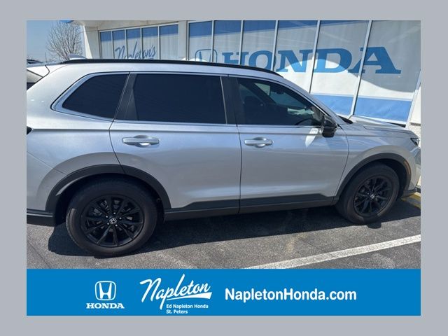 Solar Silver Metallic 2025 Honda CR-V Hybrid Sport-L AWD SUV / Crossover All-Wheel Drive Continuously Variable Transmission