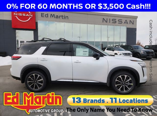 White Pearl 2026 Nissan Pathfinder Platinum 4WD SUV / Crossover All-Wheel Drive 9-Speed Automatic