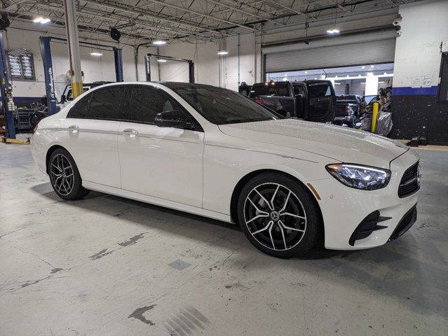 White 2021 Mercedes-Benz E-Class Sedan Rear-Wheel Drive 9-Speed Automatic