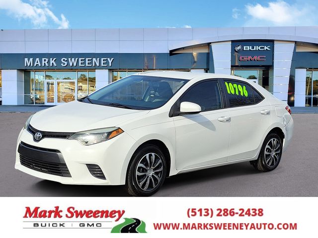 Super White 2016 Toyota Corolla L Sedan Front-Wheel Drive 4-Speed Automatic