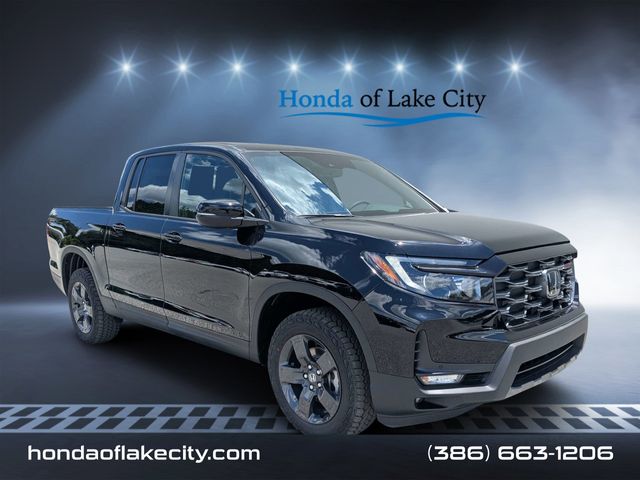 Crystal Black Pearl 2026 Honda Ridgeline TrailSport AWD Pickup Truck All-Wheel Drive 9-Speed Automatic
