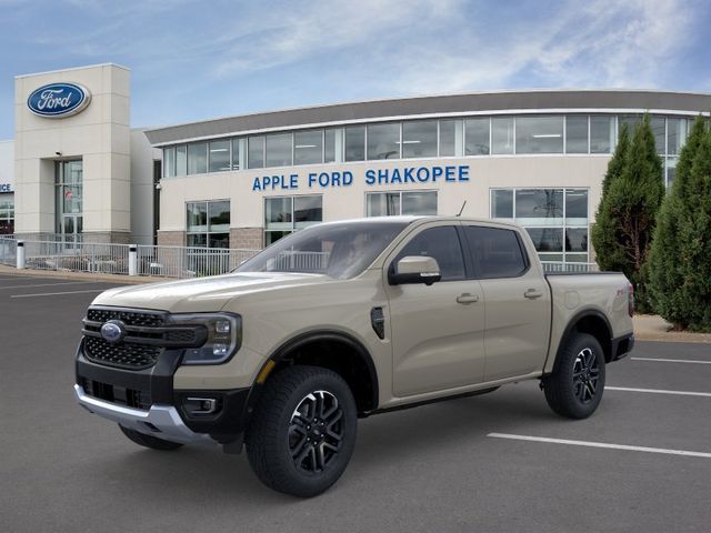 Desert Sand 2025 Ford Ranger Lariat SuperCrew 4WD Pickup Truck Four-Wheel Drive Automatic