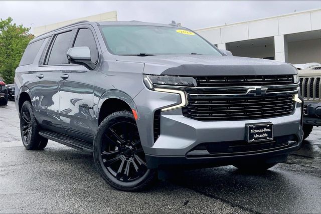 Gray (Satin Steel Metallic) 2021 Chevrolet Suburban RST 4WD SUV / Crossover Four-Wheel Drive