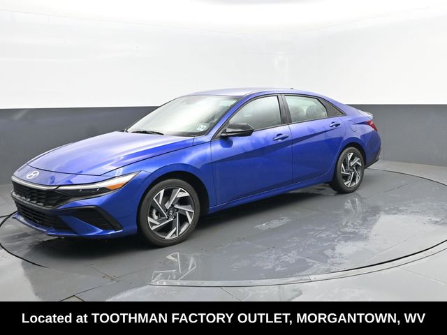 Intense Blue 2025 Hyundai Elantra Hybrid SEL Sport FWD Sedan Front-Wheel Drive 6-Speed Dual Clutch