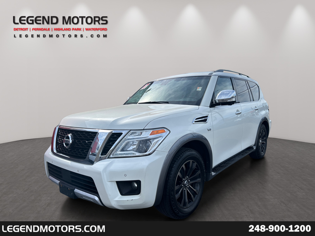 Pearl White 2017 Nissan Armada Platinum 4WD SUV / Crossover Four-Wheel Drive 7-Speed Automatic