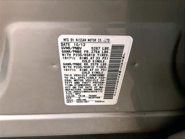 2014 Nissan Murano SV Silver at Carlisle Cadillac Buick GMC