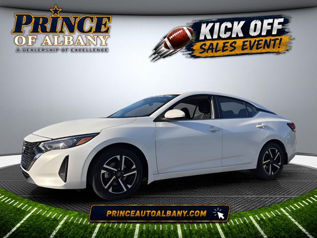 Aspen White Tricoat 2024 Nissan Sentra Sedan Front-Wheel Drive Continuously Variable Transmission